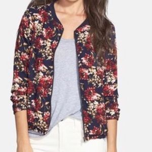 Olive & oak light weight floral jacket size xs